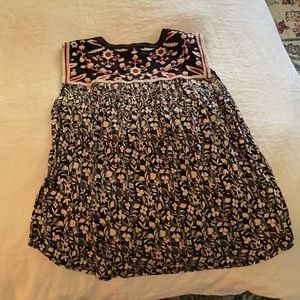 Sleeveless rayon tunic top from Anthropologie